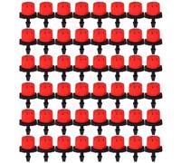 WUZIA 100Pcs 1/4 Pollici Regolabile 360 ° Irrigazione Gocciolatori Giardino Irrigazione Contagocce Testa Irrigatore Teste Irrigazione Giardino Sistema di Irrigazione