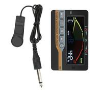 WUZIA Accordatore metronomo elettronico LCD 3 in 1 con clip per chitarra, basso, violino e strumenti a fiato, portatile, con supporto pieghevole