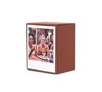 WUZIA Contenitore per foto, grande capacità, in PVC, per fotocamere istantanee Fujifilm Instax Wide 400/300 (marrone)