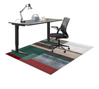Wuzqju Tappeto per Sedia Ufficio Antiscivolo Gaming Tappetino per Pavimenti Tappetini per Sedia da Ufficio per Pavimenti Rettangolare Protettivo Tappetino di Protezione per Pavimento 150 x 190 cm