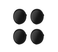 WUZUTU 4 coprimozzi, coprimozzo ID 76 mm OD 60 mm, fantastici coprimozzo in ABS di alta qualità, compatibile con Porsche, per mozzi ruota accessori auto (nero)
