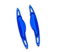 WUZUTU Copertura estesa del cambio del volante, compatibile con Hyundai GV90 in lega di alluminio, estensione per volante e cambio, accessori per decorazione interna, blu