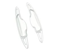 WUZUTU Copertura estesa del cambio del volante compatibile con Hyundai GV90 in lega di alluminio per auto estensione del volante del cambio, accessori per decorazione interna, argento