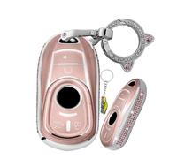 WUZUTU Cover per chiave auto, in TPU, compatibile con Buick Encore Lacrosse Weilang Envision GL8 Verano per Opel Crossland X Grandland X, 6 tasti, rosa 1