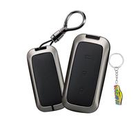 WUZUTU Custodia per chiave auto in pelle a prova di caduta compatibile con Geely Galaxy EX5 E5 E8 Em-i Cityray L6 L7 Max 2024 2025 Starship L7 EM-i Starry 8 custodia in metallo per chiave chiave