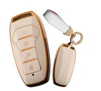 WUZUTU Custodia per chiave intelligente compatibile con BYD Han Ev Tang Dm Qin Plus Song Pro Max Yuan Generation Atto3 Buckle E-Seed GT morbido TPU durevole accessori auto guscio chiave custodia - A