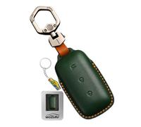 WUZUTU Custodia per chiavi in pelle Keyless Go, compatibile con Geely EX5 Galaxy E5 E8 2025 2026 Cityray L6 L7 EM-I 2024 2025 portachiavi, verde, Grün