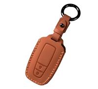 WUZUTU Custodia per chiavi portatile, compatibile con Toyota Corolla RAV4 Camry Prius Prime Avalon C-HR GT86 Highlander PU pelle portachiavi a 2 tasti arancione