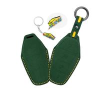 WUZUTU Custodia protettiva in pelle per chiave dell'auto, compatibile con BYD Han Ev Tang Dm Qin Plus Song Pro Song Max Yuan Dolphin Atto 3 Seal, custodia portachiavi accessorio B verde scuro