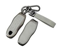 WUZUTU Custodia protettiva per chiave auto in morbida pelle, compatibile con Porsche Macan Cayenne 911 918 958 996 997 Boxster Cayman Panamera Old Style in lega di zinco Custodia protettiva per chiave