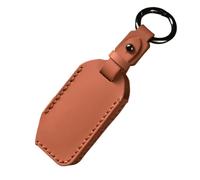 WUZUTU Custodia rigida per chiavi compatibile con Kia K5 Sportage R Stinger Sorento Cerato Carnaval Custodia in pelle con anello portachiavi a 4 tasti B-arancione