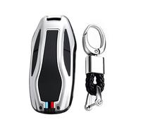 WUZUTU Guscio in metallo per chiave auto compatibile con IM Zhiji L7 Dynamic LS7 Pro L6 2023 LS6 MAX IM5 IM6 Accessori Glow in The Dark Custodia protettiva in silicone portachiavi portachiavi