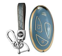 WUZUTU Guscio portachiavi in TPU di alta qualità, compatibile con Hyundai Ioniq 5 6 Grandeur GN7 Kona Elantra Santa Fe Santa Cruz Tucson 2024 2025 Borsa portachiavi con superficie morbida e liscia con
