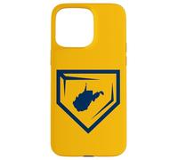 WV Baseball Homeplate Mountain State West Virginia Ball Team Custodia per iPhone 15 Pro Max
