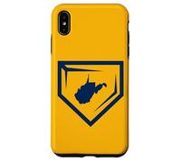 WV Baseball Homeplate Mountain State West Virginia Ball Team Custodia per iPhone XS Max