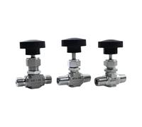 WVAIUPIX 1/4" 3/8" 1/2" NPT femmina maschio dritto gomito 316L in acciaio inox valvola a farfalla 1000 PSI / 3000 PSI (304 3000psi M NPT1l4)