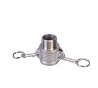 WVAIUPIX 304 316 acciaio inossidabile 1/2" 3/4" 1" 2" 2"-4" BSP femmina maschio adattatore raccordo a scollegamento rapido (tipo B, acciaio 316 1-1/4")