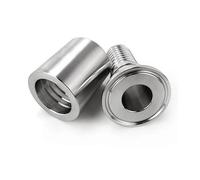 WVAIUPIX Giunto a scatto per tubo flessibile da 1/2", 3/4", 1", 1,5", 2", 2,5", 2,5", 7,6 cm, 10,2 cm, a tre morsetti, in acciaio inox SUS 304, per birra fatta in casa (38 mm-K50,5 mm-53 mm)