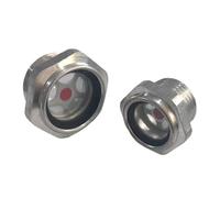WVAIUPIX M10/12/14/16/20-M60 Metrico Maschio 1/4" 3/8" 1/2" 3/4" 1" - 2" BSP NPT Alluminio Oil Sight Glass Window Use for Air Compressor Tornio (BSPP 2 pollici)