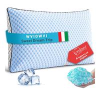 WVIOWVI Cuscini Letto 40x60 cm, Cuscino Memory Foam, Cuscino Cervicale e Ortopedico, Guanciale Letto Anti Acaro e Anallergico, Doppio Rivestimento con Cerniera, Adattivo Termoregolato
