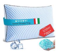 WVIOWVI Cuscino Memory Foam, Cuscini Letto 40x60 cm, Cuscino Cervicale, Guanciale Letto con Fodera 100% Cotone, Guanciale Memory Ortopedico, Contro Dolore Cervicali, Anti Acaro e Anallergico