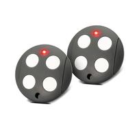 Wvoillty 433,92 MHz Telecomando, Cancello, Set di 2 telecomandi, porta da garage compatibile con telecomando Mhouse GTX4, Rolling Code, 4 canali