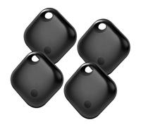 Wvoillty Android Smart Tag, Air Tag Ricaricabile, Compatibile con Google Il mio dispositivo Trova APP, Solo Android, per chiavi, telefoni cellulari, valigia, portafoglio, nero, 4 pezzi