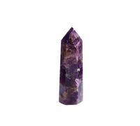 WVPJJNXAFN Beautiful Crystal Columns Health Crystal Point Obelisk Wand Amethyst Rose Quartz Ore Crafts Home Decoration 1PC (Color : Dream Amethyst)