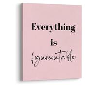 WVPJJNXAFN Boho Motivational Wall-Art Poster: Everything is Figureoutable for Office & Home Office(Unframed,08x12inch(20x30cm))