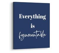 WVPJJNXAFN Motivational Poster for Office: Everything is Figureoutable, Inspirational Home Office Wall-Art(Unframed,12x18inch(30x45cm))