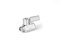 WVRWFDLW 1/8 1/4 3/8 1/2 1 Pollice Mini Valvola a Sfera Maniglia in Acciaio Inossidabile Filettatura NPT Femmina Maschio 304 for Acqua Olio Acido a a 2 Vie pz(Female to Female,0.25 inch)