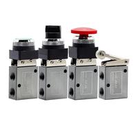 WVRWFDLW Valvola Meccanica pneumatica a 3 Vie Serie JM da 1/4" JM-05 JM-06 JM-06A JM-07 Valvola di Controllo Manuale Manuale dell'Aria(JM-06A)