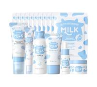 WVt410 - Set per la cura della pelle da donna, con detergente per il viso, colore blu, 26 x 16 x 8 cm
