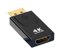 Wvxilyr Adattatore DisplayPort a HDMI 4K, Adattatore Maschio DP a Femmina HDMI con Supporto Audio, Risoluzione fino a 3840 x 2160 a 60Hz, Compatibile per HDTV, Monitor, Proiettori e Portatili