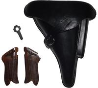 WW2 9mm German P.08 P08 Hardshell Luger riproduzione fondina pistola