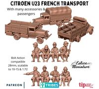 WW2 Citroen U23 French Transport - Wargames - Bolt Action - historical