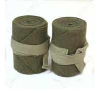 WW2 Esercito Britannico Puttees - Coppia Verde Lana Impacchi Ghette Uniforme