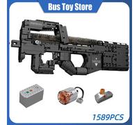 Ww2 Pistola Tecnica Militare Building Blocks per Bambini P90 Mitragliatrice Modello Giocattoli Stampo Re MOC Mattoni per Bambini Regali Di Natale