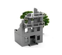WW2 Stalingrad Rovine (MTST07) - Terreno stampato in 3D per scala da 28 mm e 15 mm - Fronte orientale città rovine edificio (20 mm)