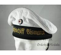 WW2 Warmarine berretto piatto per equipaggi (corazzata Bismarck)
