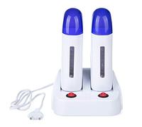 WWaxHeater Riscaldatore di Cera Elettrico Riscaldatore di Cera Rimozione di Capelli Caldi per l'area Bikini del Viso Entrambe Pacchetto Doppio con Power Dock - Salone Strumento, White