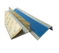 WWBPOIUY Flange di scale, strisce di gomma autoadesive, Rivestimento del bordo del gradino della scala da 1-10 metri, protezione autoadesiva del bordo del gradino della scala(Blue,1m/39.4in)