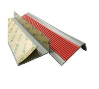 WWBPOIUY Flange di scale, strisce di gomma autoadesive, Rivestimento del bordo del gradino della scala da 1-10 metri, protezione autoadesiva del bordo del gradino della scala(Red,10m/393.7in)
