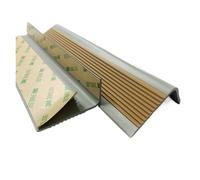 WWBPOIUY Flange di scale, strisce di gomma autoadesive, Rivestimento del bordo del gradino della scala da 1-10 metri, protezione autoadesiva del bordo del gradino della scala(Coffee,10m/393.7in)