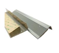 WWBPOIUY Flange di scale, strisce di gomma autoadesive, Rivestimento del bordo del gradino della scala da 1-10 metri, protezione autoadesiva del bordo del gradino della scala(Grey,3m/118.1in)