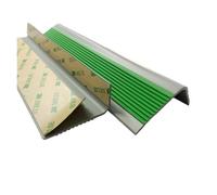 WWBPOIUY Flange di scale, strisce di gomma autoadesive, Rivestimento del bordo del gradino della scala da 1-10 metri, protezione autoadesiva del bordo del gradino della scala(Green 1,10m/393.7in)