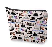 WWDIS - Borsa per trucchi in tela con cerniera, idea regalo per amanti dei vampiri, idea regalo per amanti dei pipistrelli, Ultime notizie
