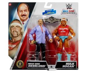 WWE Action Figure - Main Event Showdown Series #19 - Mean Gene Okerlund & Hulk Hogan