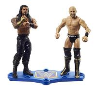 WWE - Championship Showdown, Roman Reigns vs Cesaro, 2 Personaggi Snodati, Giocattolo per Bambini 6+ Anni, HDM07