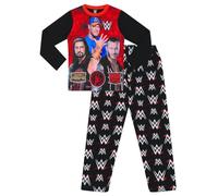 WWE Completo da pigiama lungo John Cena per bambini, colore: nero e rosso, Nero , 10-11 anni